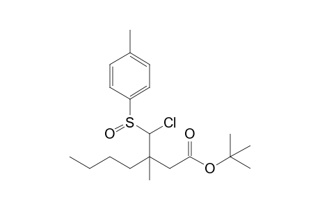 tert-Butyl 3-[chloro(p-tolylsulfinyl)methyl]-3-methylheptanoate