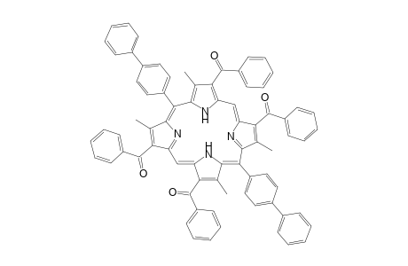 2,8,12,18-Tetrabenzoyl-3,7,13,17-tetramethyl-5,10, 15, 20-tetrakis(p-diphenyl)porphyrine