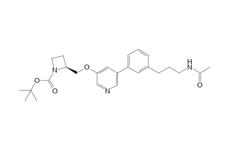 N-[3-[3-[5-[[1-(tert-Butoxycarbonyl)-2(S)-azetidinyl]methoxy]-3-pyridyl]phenyl]propyl]acetamide