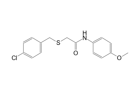 acetamide, 2-[[(4-chlorophenyl)methyl]thio]-N-(4-methoxyphenyl)-