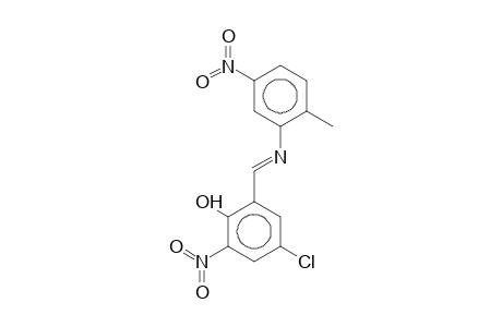 4-Chloro-2-{[(2-methyl-5-nitrophenyl)imino]methyl}-6-nitrophenol
