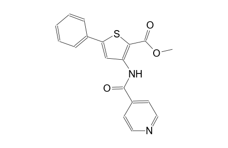 2-thiophenecarboxylic acid, 5-phenyl-3-[(4-pyridinylcarbonyl)amino]-, methyl ester