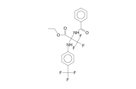 Ethyl 2-benzamido-3,3,3-trifluoro-2-[4-(trifluoromethyl)anilino]propionate