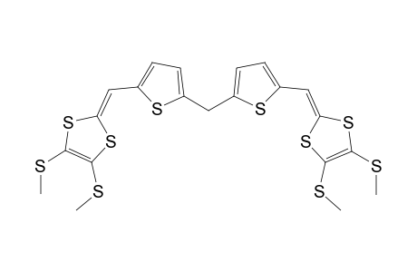 Bis[5-[2,3-di(methylthio)-1,4-benzodithiafulven-6-yl]-2-thienyl]methane