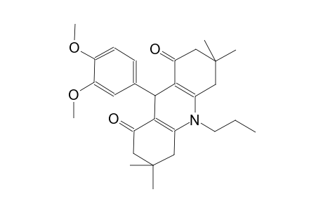 1,8(2H,5H)-acridinedione, 9-(3,4-dimethoxyphenyl)-3,4,6,7,9,10-hexahydro-3,3,6,6-tetramethyl-10-propyl-