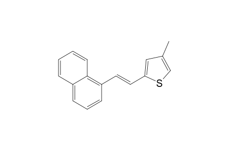4-methyl-2-[(E)-2-(1-naphthalenyl)ethenyl]thiophene