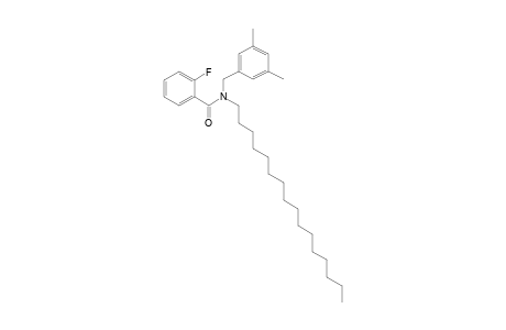 Benzamide, 2-fluoro-N-(3,5-dimethylbenzyl)-N-hexadecyl-