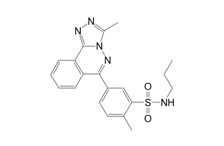 Benzenesulfonamide, 2-methyl-5-(3-methyl[1,2,4]triazolo[3,4-a]phthalazin-6-yl)-N-propyl-