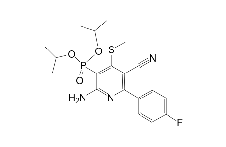 6-Amino-5-di(propan-2-yloxy)phosphoryl-2-(4-fluorophenyl)-4-(methylthio)-3-pyridinecarbonitrile