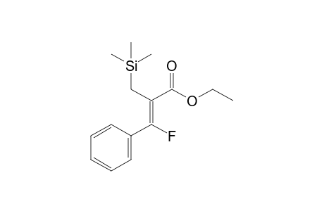 Ethyl (E)-3-fluoro-3-phenyl-2-[(trimethylsilyl)methyl]propenoate