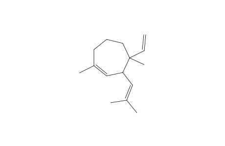 1-Cycloheptene, 1,4-dimethyl-3-(2-methyl-1-propene-1-yl)-4-vinyl-