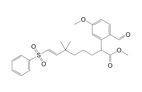 2-(2-Formyl-5-methoxyphenyl)-6,6-dimethyl-8-phenylsulfonyloct-7-enoic acid methyl ester
