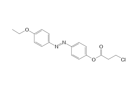 p-[(p-ethoxyphenyl)azo]phenol, 3-chloropropionate