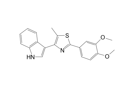 3-[2-(3,4-dimethoxyphenyl)-5-methyl-1,3-thiazol-4-yl]-1H-indole