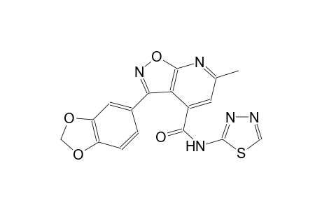 3-(1,3-benzodioxol-5-yl)-6-methyl-N-(1,3,4-thiadiazol-2-yl)isoxazolo[5,4-b]pyridine-4-carboxamide