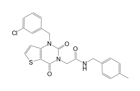 2-(1-(3-chlorobenzyl)-2,4-dioxo-1,4-dihydrothieno[3,2-d]pyrimidin-3(2H)-yl)-N-(4-methylbenzyl)acetamide