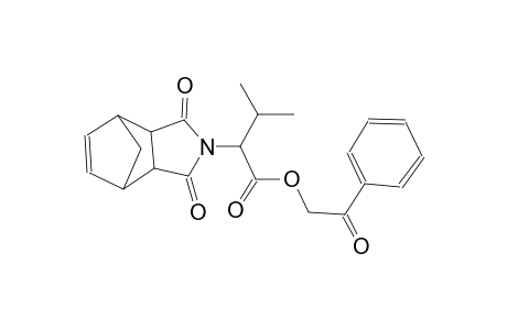 2-oxo-2-phenylethyl 2-(1,3-dioxo-3a,4,7,7a-tetrahydro-1H-4,7-methanoisoindol-2(3H)-yl)-3-methylbutanoate