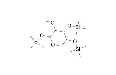 Xylopyranose, 2-O-methyl-1,3,4-tris-O-(trimethylsilyl)-, D-