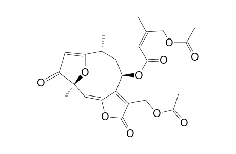 10-alpha-H-GERMACRA-1Z,5E,7(11)-TRIEN-12,6-OLIDE,1,4-beta-EPOXY-13-ACETOXY-3-OXO-8-(4'-ACETOXYSENECIOYLOXY)