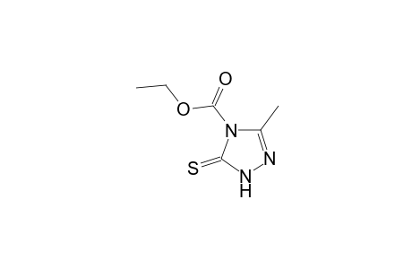 3-methyl-5-thioxo-delta square-1,2,4-triazoline-4-carboxylic acid, ethyl ester