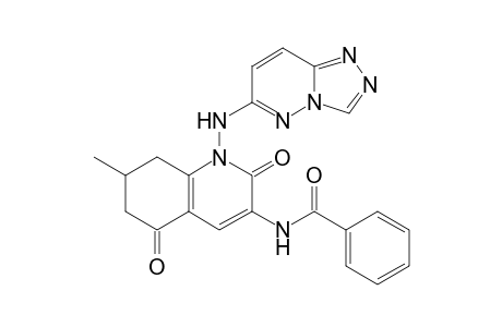 N-[2,5-diketo-7-methyl-1-([1,2,4]triazolo[4,3-b]pyridazin-6-ylamino)-7,8-dihydro-6H-quinolin-3-yl]benzamide