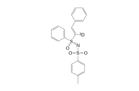 Sulfoximine, N-[(4-methylphenyl)sulfonyl]-S-phenyl-S-(2-phenylethenyl-1-d)-, (E)-(.+-.)-