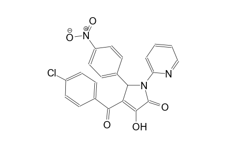 4-(4-chlorobenzoyl)-3-hydroxy-5-(4-nitrophenyl)-1-(2-pyridinyl)-1,5-dihydro-2H-pyrrol-2-one