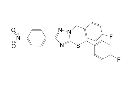 1H-1,2,4-triazole, 1-[(4-fluorophenyl)methyl]-5-[[(4-fluorophenyl)methyl]thio]-3-(4-nitrophenyl)-