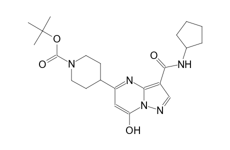 1-piperidinecarboxylic acid, 4-[3-[(cyclopentylamino)carbonyl]-7-hydroxypyrazolo[1,5-a]pyrimidin-5-yl]-, 1,1-dimethylethyl ester
