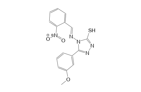 5-(3-methoxyphenyl)-4-{[(E)-(2-nitrophenyl)methylidene]amino}-4H-1,2,4-triazole-3-thiol