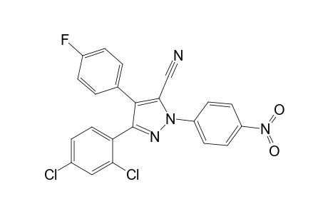 3-(2',4'-Dichlorophenyl)-1-(p-nitrophenyl)-4-(p'-fluorophenyl)-1H-pyrazole-5-carbonitrile