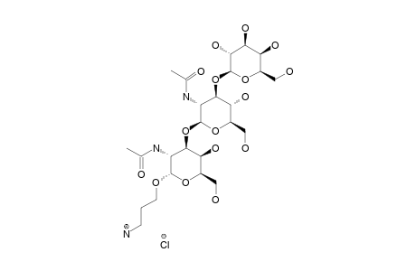 #7;3-AZIDOPROPYL-BETA-D-GALACTOPYRANOSYL-(1->3)-2-DEOXY-2-ACETAMIDO-BETA-D-GLUCOPYRANOSYL-(1->3)-2-DEOXY-2-ACETAMIDO-ALPHA-D-GALACTOPYRANOSIDE-HYDROCHLORIDE