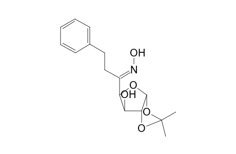 6-Deoxy-7-phenyl-1,2-O-(isopropylidene)-.alpha.-D-xyloheptofuranos-5-ulose - Oxime