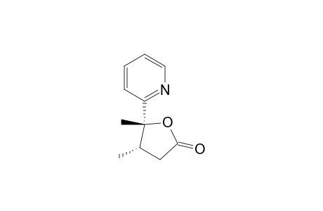 (cis)-4,5-Dimethyl-5-(2'-pyridinyl)-tetrahydrofuran-2-one