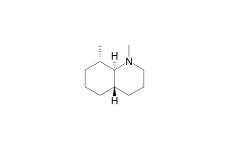 N,8-ALPHA-DIMETHYL-TRANS-DECAHYDROQUINOLINE