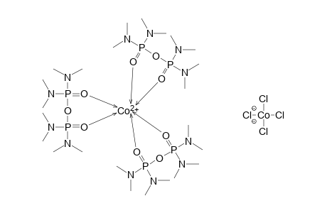 [Tris(octamethylpyrophosphoramide)]cobalt (II) tetrachlorocobaltate (II)