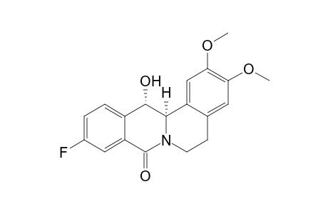 (13S,13aR)-10-fluoranyl-2,3-dimethoxy-13-oxidanyl-5,6,13,13a-tetrahydroisoquinolino[2,1-b]isoquinolin-8-one