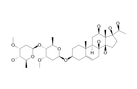 SARCOSTIN_3-O-BETA-CYMAROPYRANOSYL-(1->4)-BETA-CYMAROPYRANOSIDE