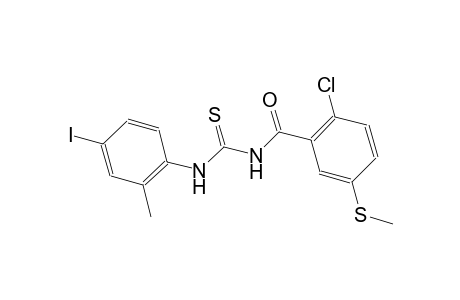 N-[2-chloro-5-(methylsulfanyl)benzoyl]-N'-(4-iodo-2-methylphenyl)thiourea