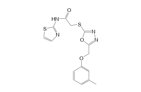acetamide, 2-[[5-[(3-methylphenoxy)methyl]-1,3,4-oxadiazol-2-yl]thio]-N-(2-thiazolyl)-