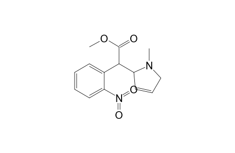 Acetic acid, 2-(1-methyl-3-pyrazolin-2-yl)-2-(2-nitrophenyl)-, methyl ester