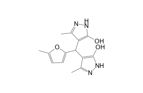 4-[(5-hydroxy-3-methyl-1H-pyrazol-4-yl)(5-methyl-2-furyl)methyl]-3-methyl-1H-pyrazol-5-ol