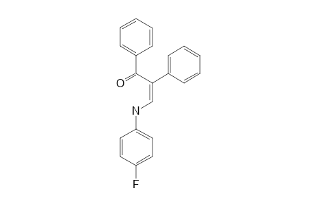 (Z)-3-[(4-fluorophenyl)amino]-1,2-di(phenyl)prop-2-en-1-one