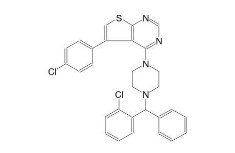 5-(4-chlorophenyl)-4-{4-[(2-chlorophenyl)(phenyl)methyl]-1-piperazinyl}thieno[2,3-d]pyrimidine