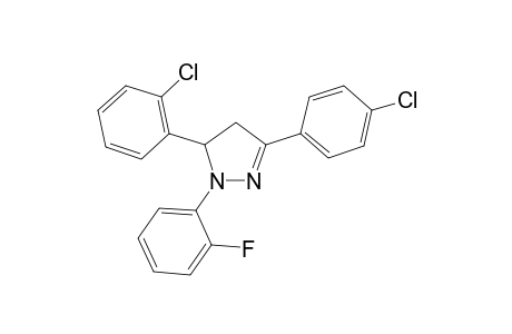 3-(2-Chlorophenyl)-5-(4-chlorophenyl)-2-(2-fluorophenyl)-3,4-dihydropyrazole