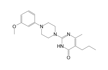 2-[4-(3-methoxyphenyl)-1-piperazinyl]-6-methyl-5-propyl-4(3H)-pyrimidinone