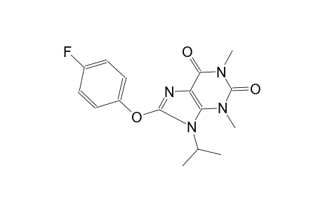8-(4-Fluoro-phenoxy)-9-isopropyl-1,3-dimethyl-3,9-dihydro-purine-2,6-dione