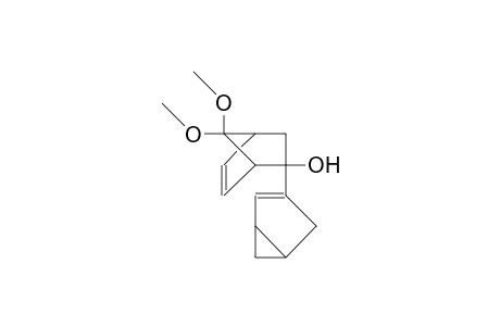 5-exo-Hydroxy-7,7-dimethoxy-5-(cis-bicyclo(3.1.0)oct-2-en-3-yl)-bicyclo(2.2.1)hept-2-ene