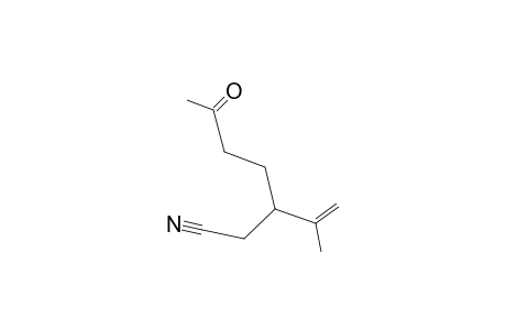 3-(1-Methylethenyl)-6-oxoheptanenitrile