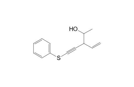 3-(1-Hydroxyethyl)-1-phenylsulfenylpent-4-en-1-yne